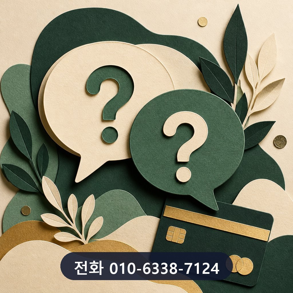 신용카드 한도 현금화 자주 묻는 질문 이미지