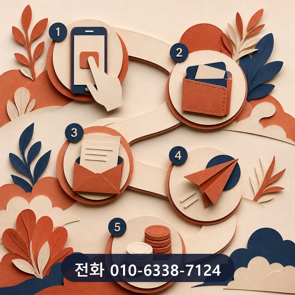 신용카드 한도 현금화 진행 절차 이미지